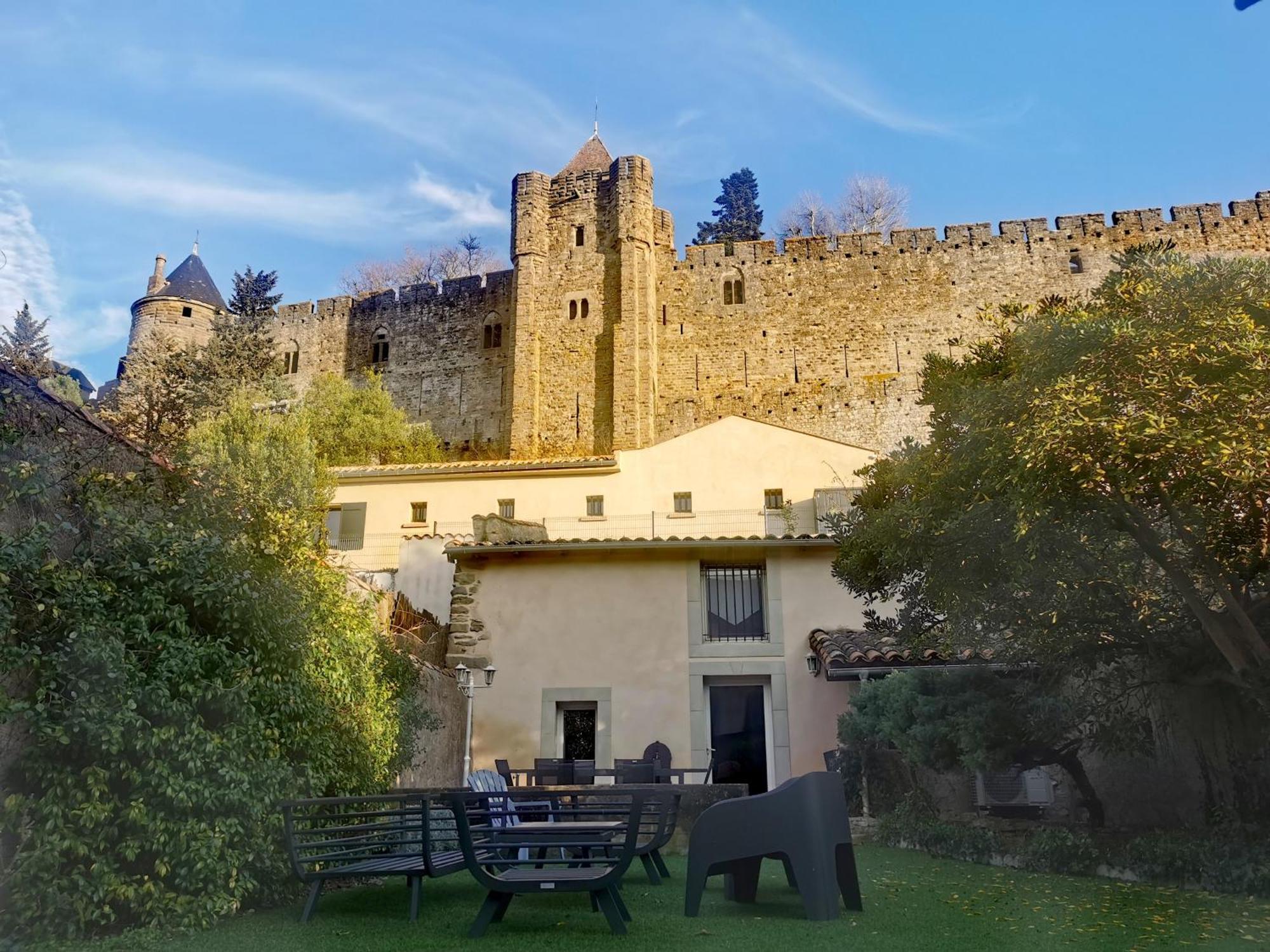 Le Cellier De Beaulieu, Au Pied De La Cite, Maison De Vacances Avec Climatisation Et Jacuzzi Carcassonne Exterior foto